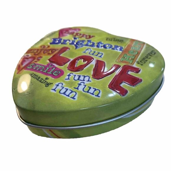 Brighton Heart Shaped Tin Jewelry Keepsake Gift Box Collectible Metal Container - Picture 2 of 7